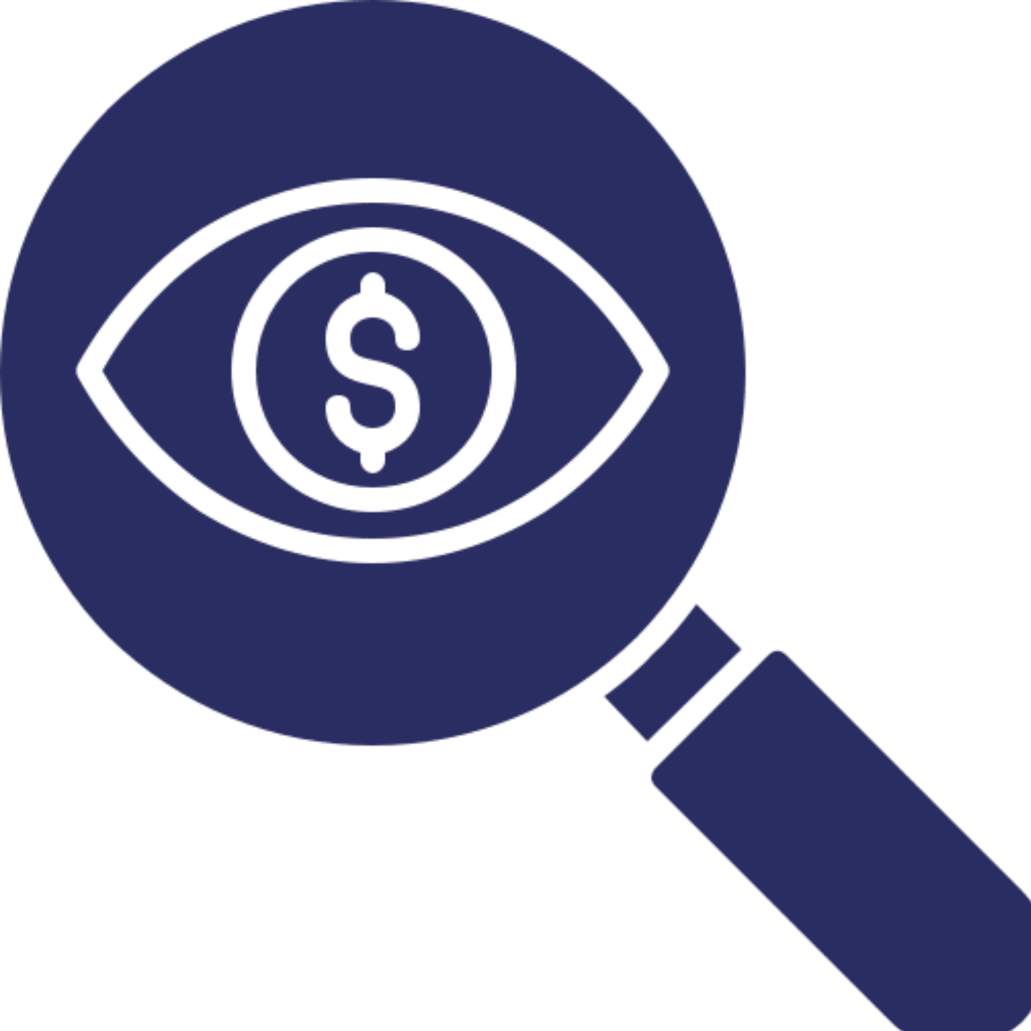 Eye with dollar sign illustration