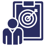 Business strategy and goals illustration